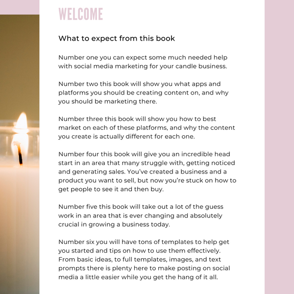 Social media marketing for your candle business 2024
