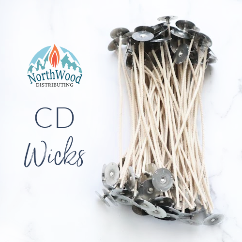 6" CD (Stabilo) Candle Wicks - Braided Cotton Wicks