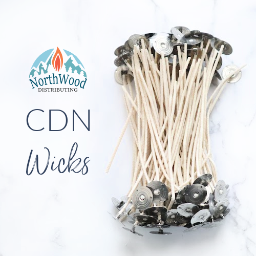 6" CDN (Stabilo KST) Candle Wicks - Braided Cotton Wicks