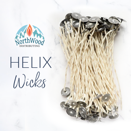6" HELIX Candle Wicks - Paper Core Wicks