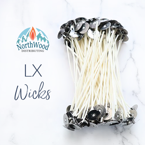 6" LX Candle Wicks - Coreless Braided Wicks