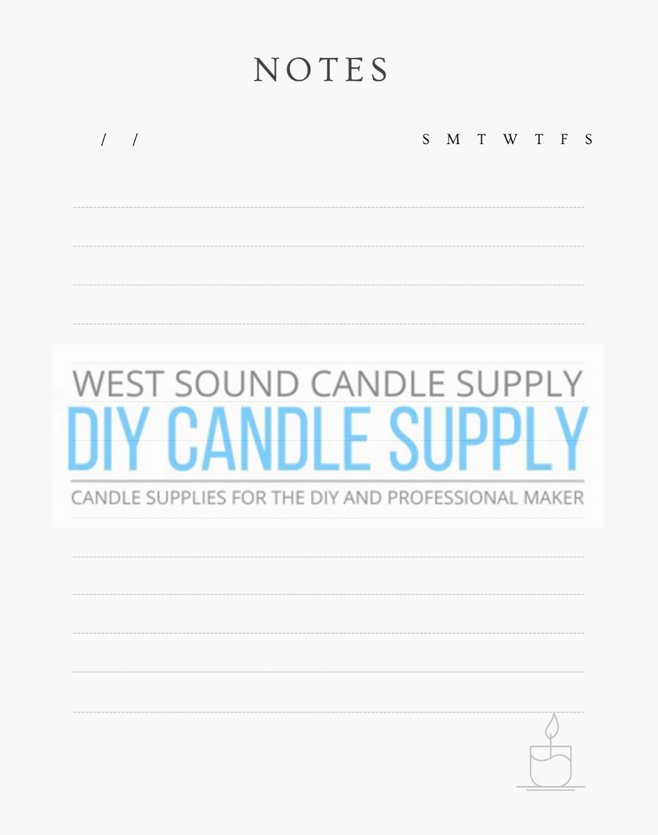 Candle Makers Testing Journal
