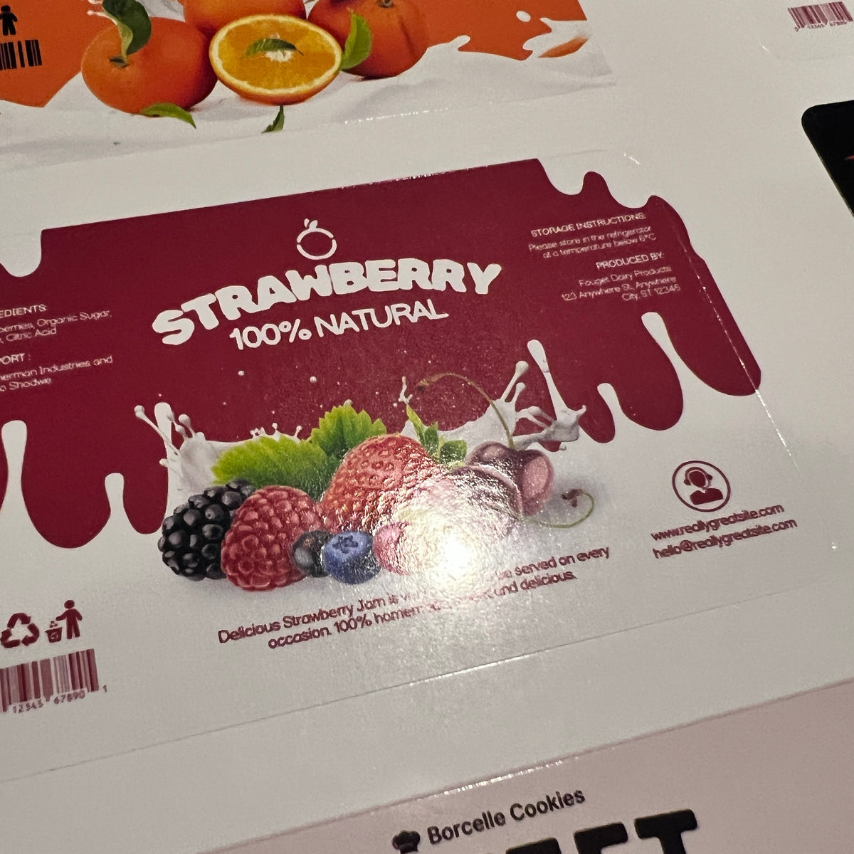 Product labels - Waterproof glossy