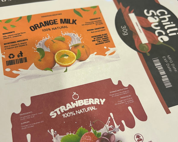 Product labels - Premium matte
