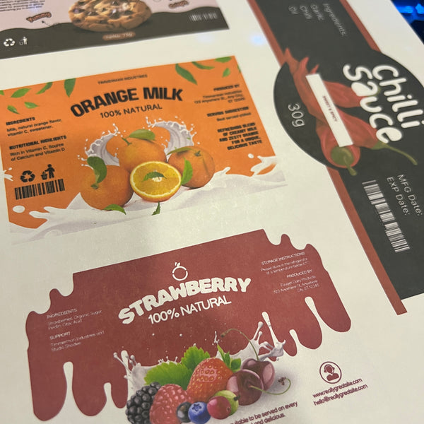 Product labels - Premium matte