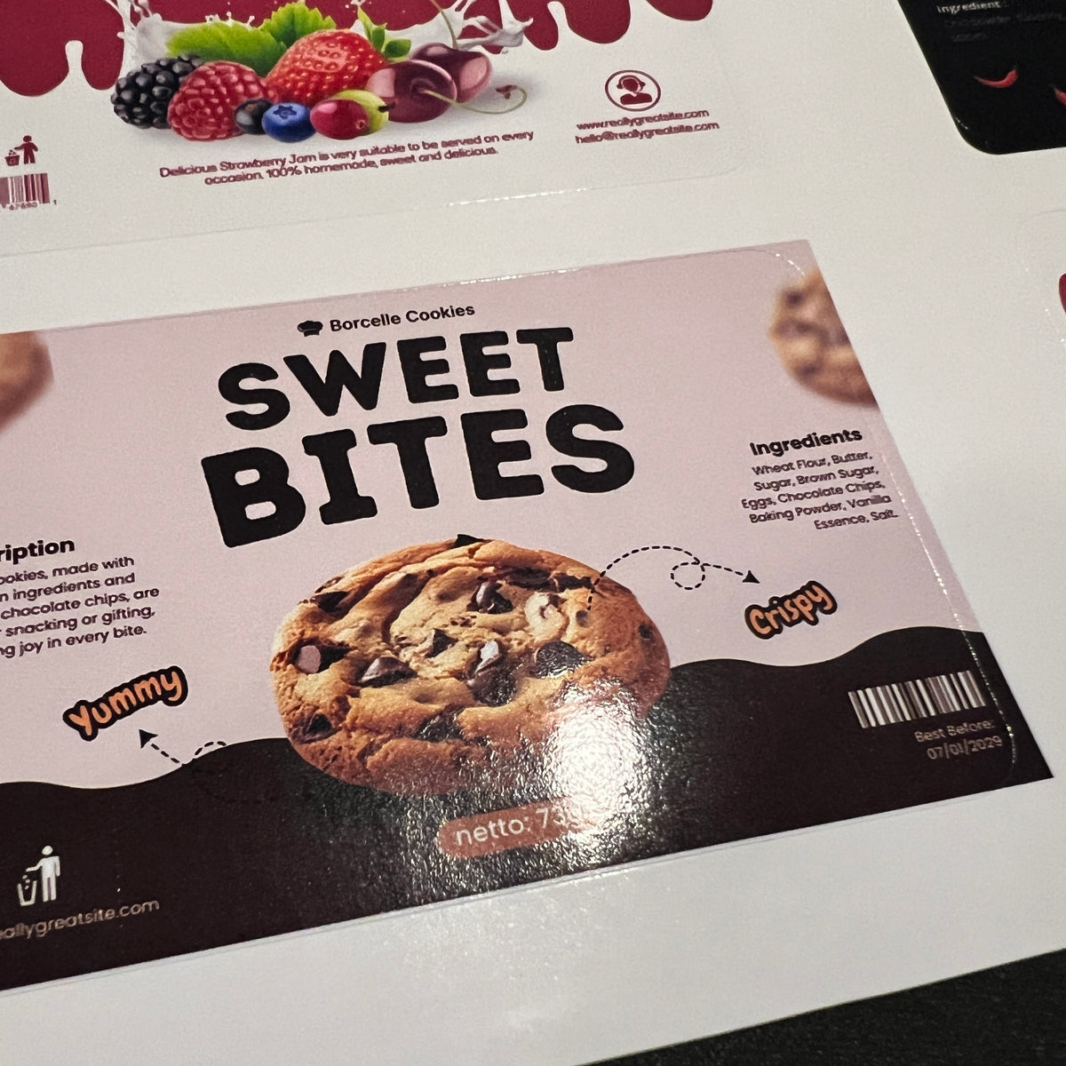 Product labels - Waterproof glossy