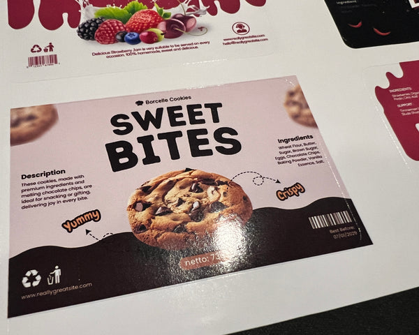 Product labels - Waterproof glossy
