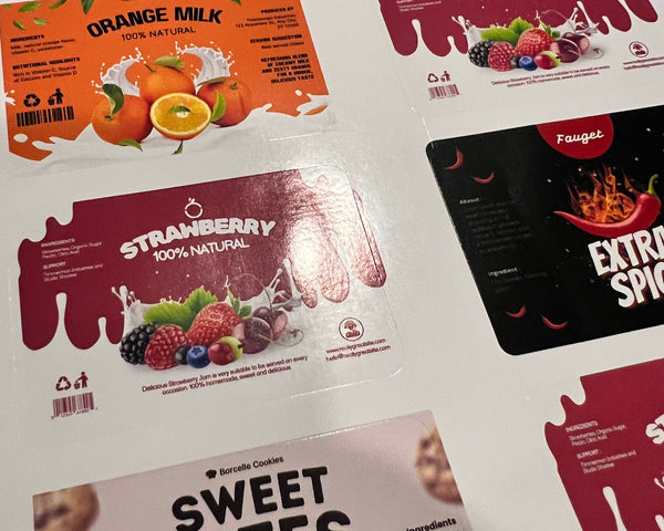 Product labels - up to 3.5" Waterproof glossy