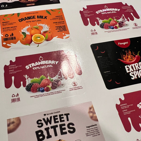 Product labels - Waterproof glossy