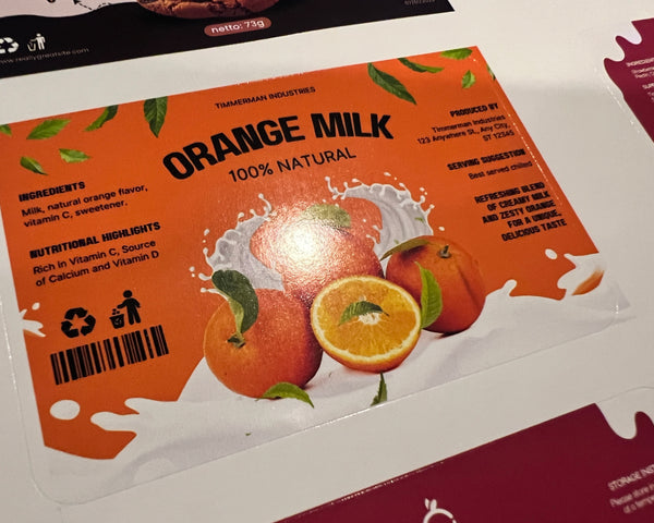 Product labels - Waterproof glossy