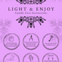 Printed Ornate Lavender Candle Care Cards | 50