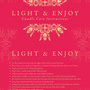 Printed Ornate Pink Candle Care Cards | 50