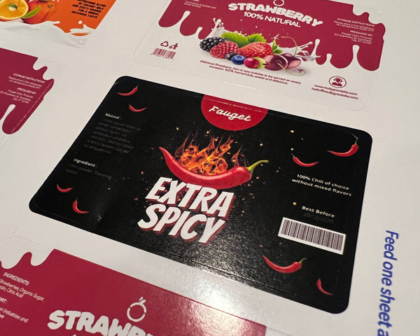 Product labels - Waterproof glossy