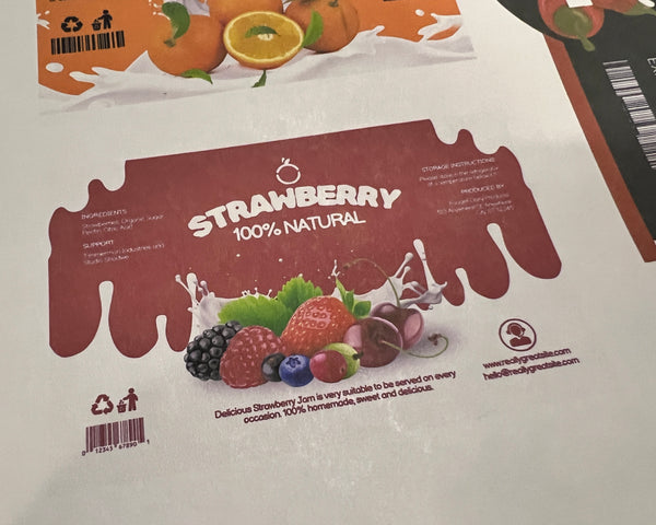 Product labels - up to 2X2 Premium matte (smaller sizes)