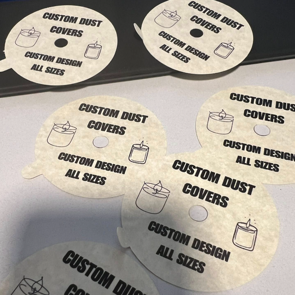 Candle Dust Covers - Double Wick (50 pack)