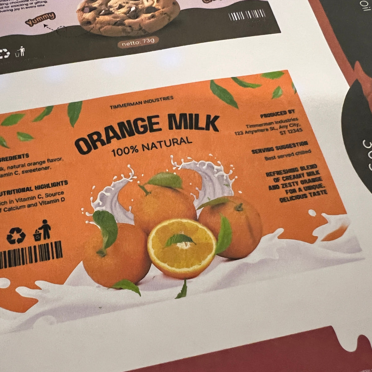 Product labels - Premium matte