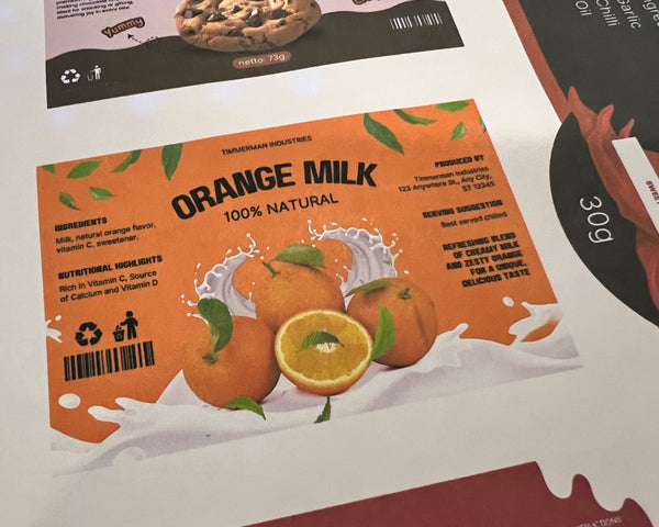 Product labels - Premium matte
