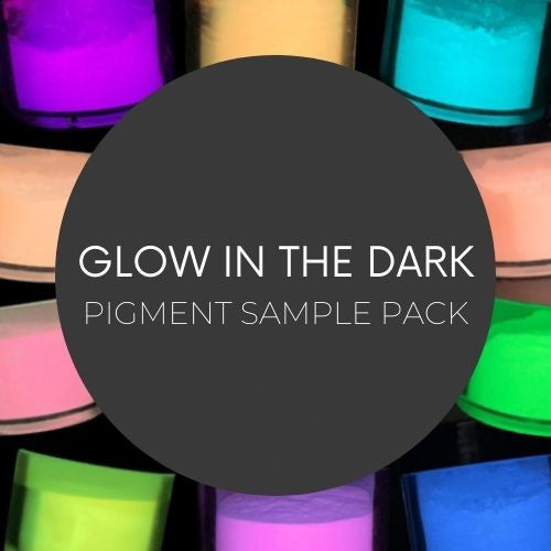 * Glow in the Dark Pigment Sample Pack - 14 Luminescent Colors