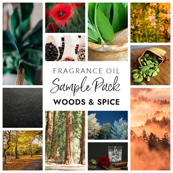 * Woods & Spice Fragrance Sample Pack