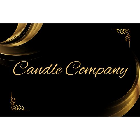 Digital Candle Care Cards | Elegant black