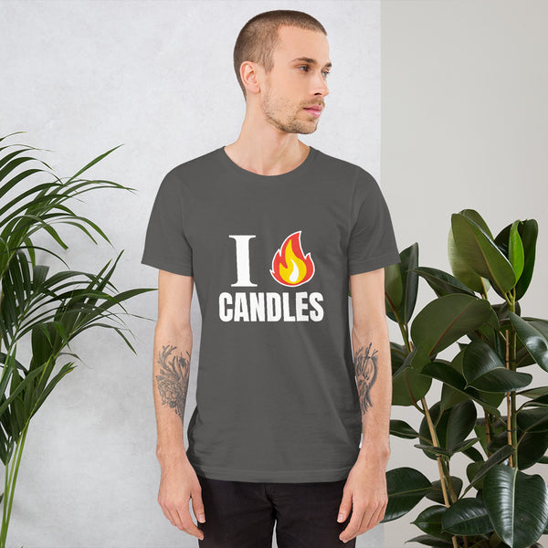 I Love Candles t-shirt