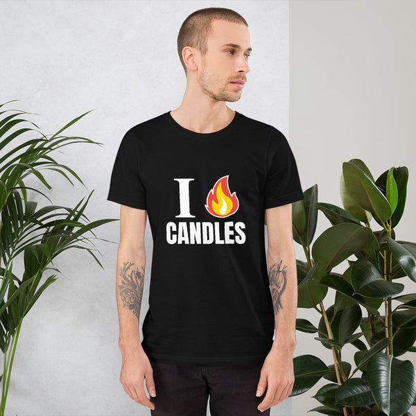 I Love Candles t-shirt